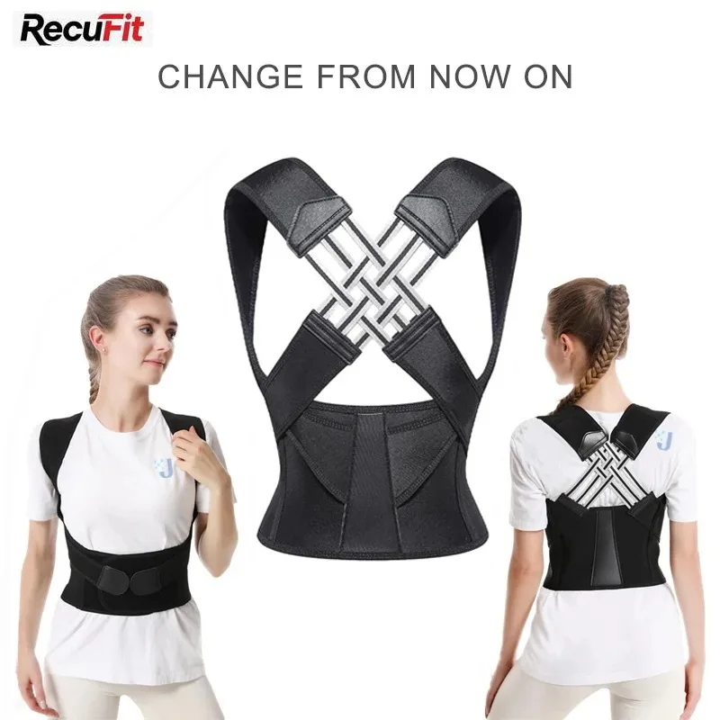 Dropshipping Back Posture Corrector Brace for Women Breathable Back Posture Correction Back Support Belt Shoulder Students Kid