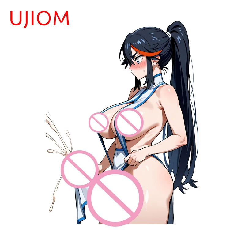 UJIOM Sexy Matoi Ryuuko Futa Wall Stickers Eye-Catching Amusing Sofa Wall Veneer Decal Nice Scratch-Proof Room Accessories