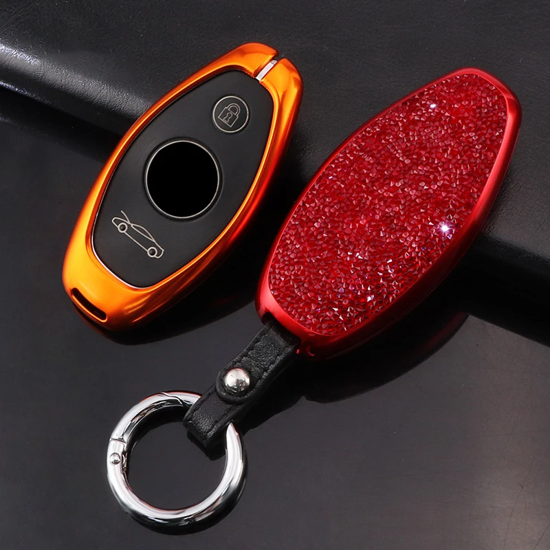 Aluminium Alloy Car Key Case Cover Fob For McLaren 720S 570S/GT 600LT Bling Remote Protector Gold Red Sliver Auto Accessories