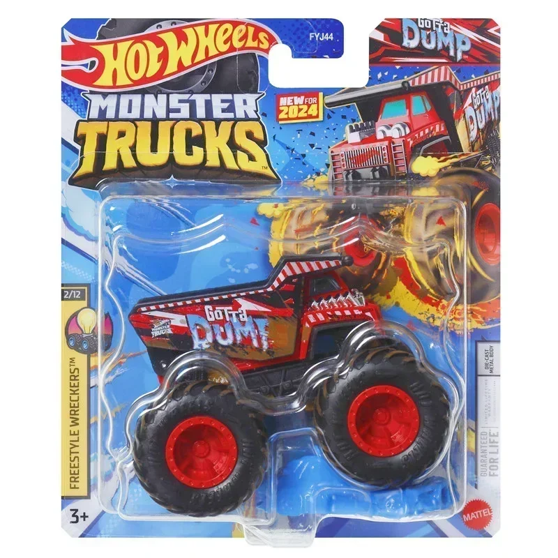 Originele Mattel Hot Wheels Monster Truck Auto Nieuw voor 2024 Jurassic World Tyrannosaurus Voertuig Speelgoed voor Jongens Collectie Kid Gift