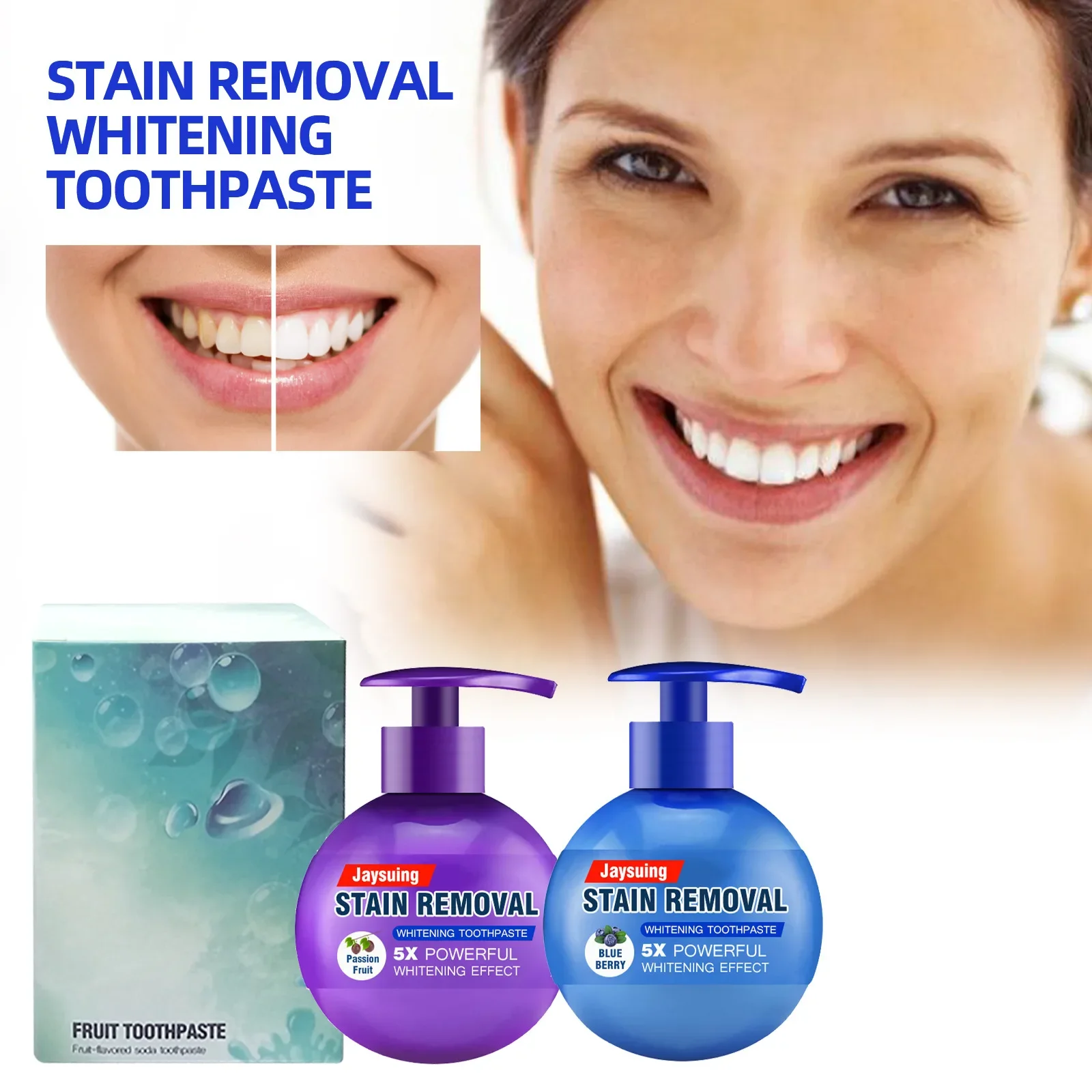 

Sdottor Toothpaste Whitening Yellowing Cavity Repair Removal Of Plaque Stains Fresh Breath Baking Soda Toothpaste Oral Clean