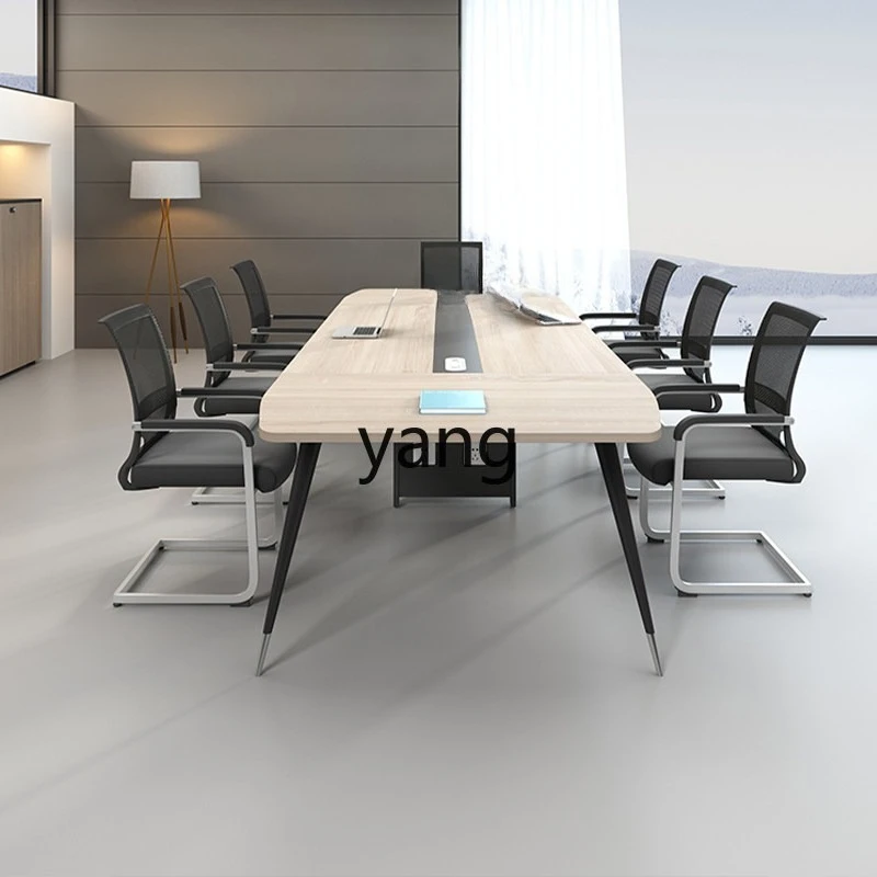 

LMM simple modern conference table long table office small long table combination office furniture