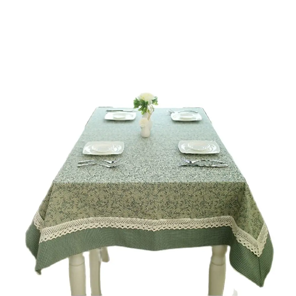 

Quality Cotton Tablecloths for Restaurant, Green thorns Printing, Home Textiles, finished Products