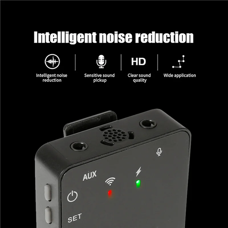 Mikrofon Lavalier Nirkabel Audio Efisien untuk Rekaman Langsung Wawancara Kamera GO PRO II untuk Ponsel PC Iphone Xiaomi