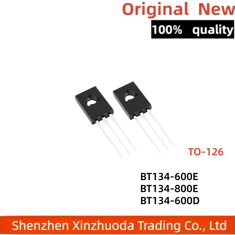 10 pieces of BT134-600E-800E-600D 4A/600V bidirectional thyristor direct insertion TO-126