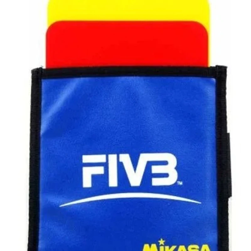 Mikasa Red and Yellow Card Volleyball Referee Basketball Football Training Match Equipment FIBB Red and Yellow Cards