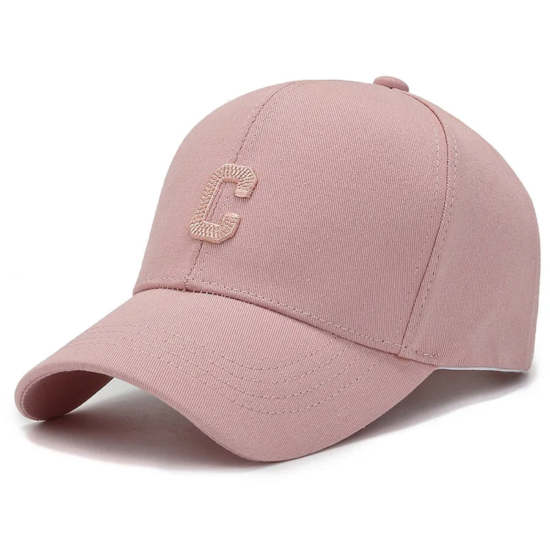 

Korean Sweet Peaked Cap Girls Couple Embroidered Letter C Hip Hop Gorras Sports Baseball Cap Sunshade Visors Adjustable Golf Cap