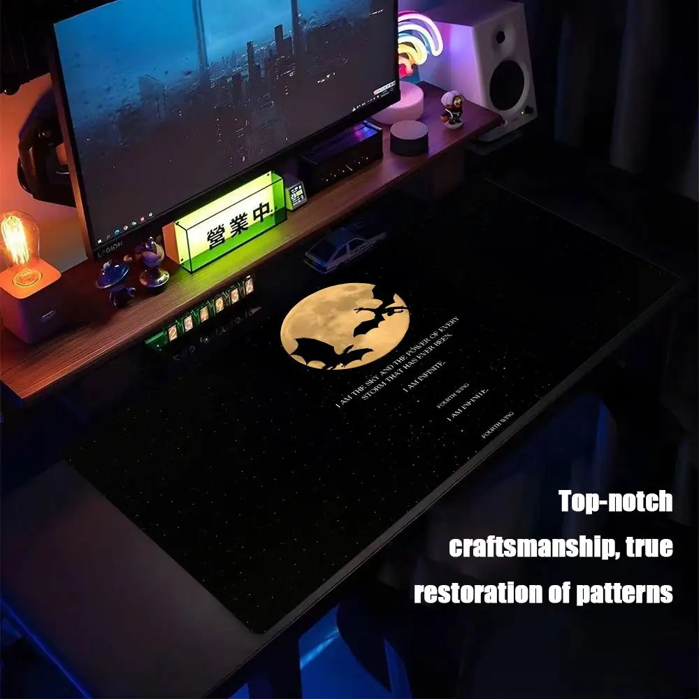 Novel F-fourth W-wing LOOG Mouse Pad Tapetes de Mesa Teclado, Borracha Kawai, Tapete de Mesa Antiderrapante, XXL90x40cm