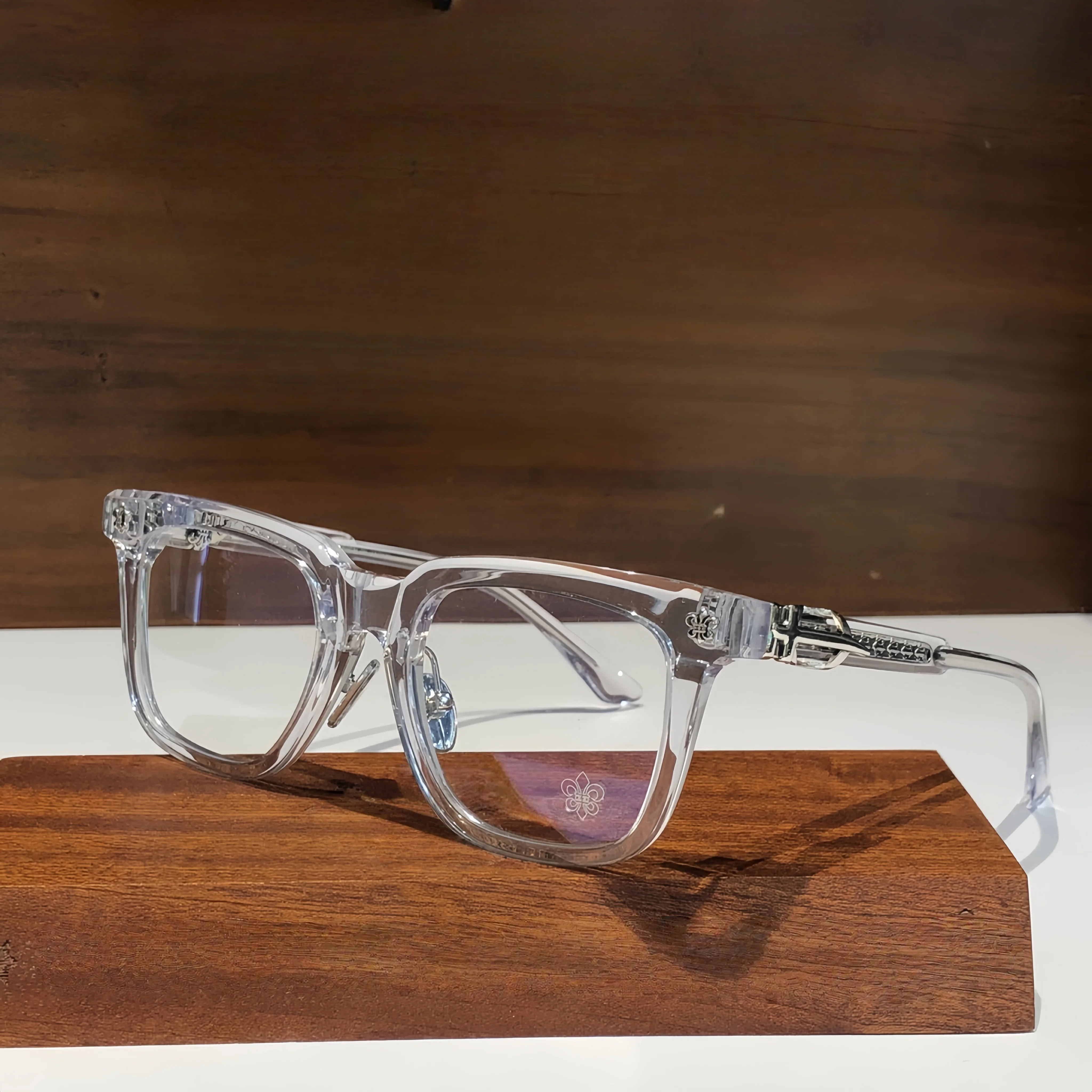 New Men's Full Frame Acetate Fiber Glasses Frame Classic Fashion Reading Women's Optical Prescription Computer Myopia Eyeglasses
