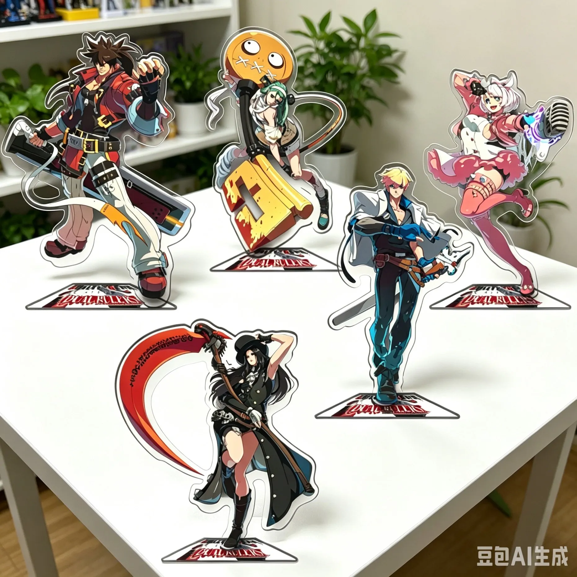 Акриловая фигурка-подставка 15 см по аниме Guilty Gear: Сол Бэджи/Ки Киск, мультяшный брелок-подвеска, подарки для фестивалей, брелок для ключей