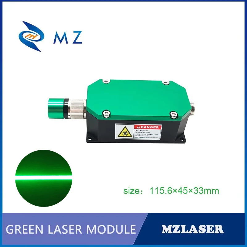 High Brightness Green Line Laser Diode Module Adjustable Focus 520nm 500mW 1000mW 1W 1400mW 1.4W CW/TTL PWM Long Life Industrial