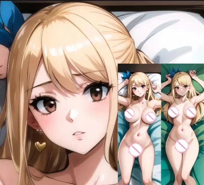 Dakimakura Lucy Heartfilia Anime Body Pillow Cover Double-Sided Print Life Size Pillowcase Gifts