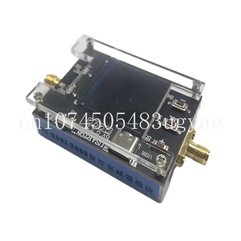 Dc-6G Digital Programmable Attenuator 30Db Step 0.25Db Tft Display Cnc External Support Communication