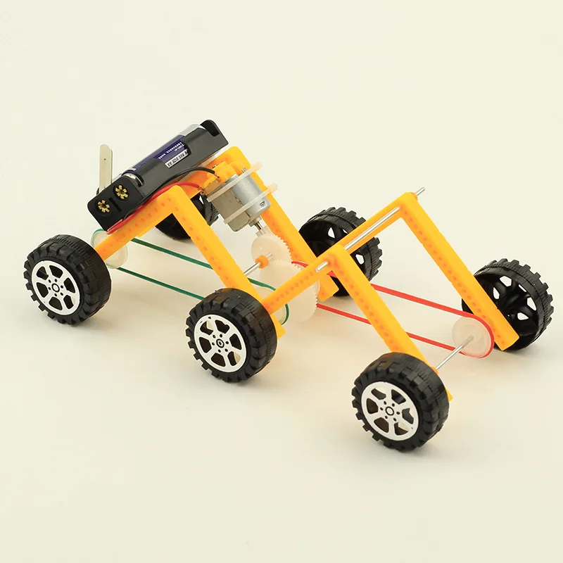 Six Rounds Off-road Vehicle Kids Science Toy Technology Physics Puzzle Kit Educational Toys for Children Learning Toy