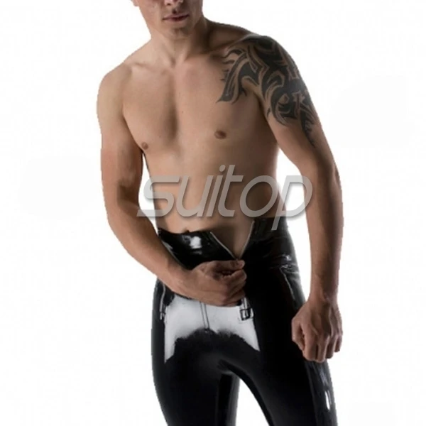 Legging attillato in lattice Suitoprubber con 2 cerniere Realizzato su misura è accolto con favore