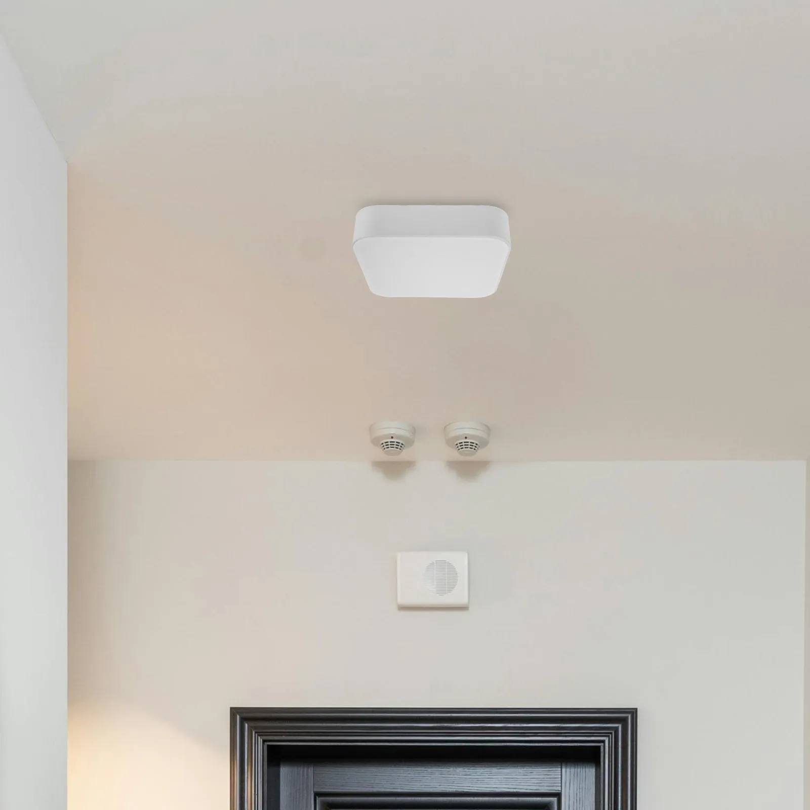 

Square Ceiling Light Shade 9 Flush Mount Lamp Shade Replacement Plastic Cover for Office Meeting Room Bathroom