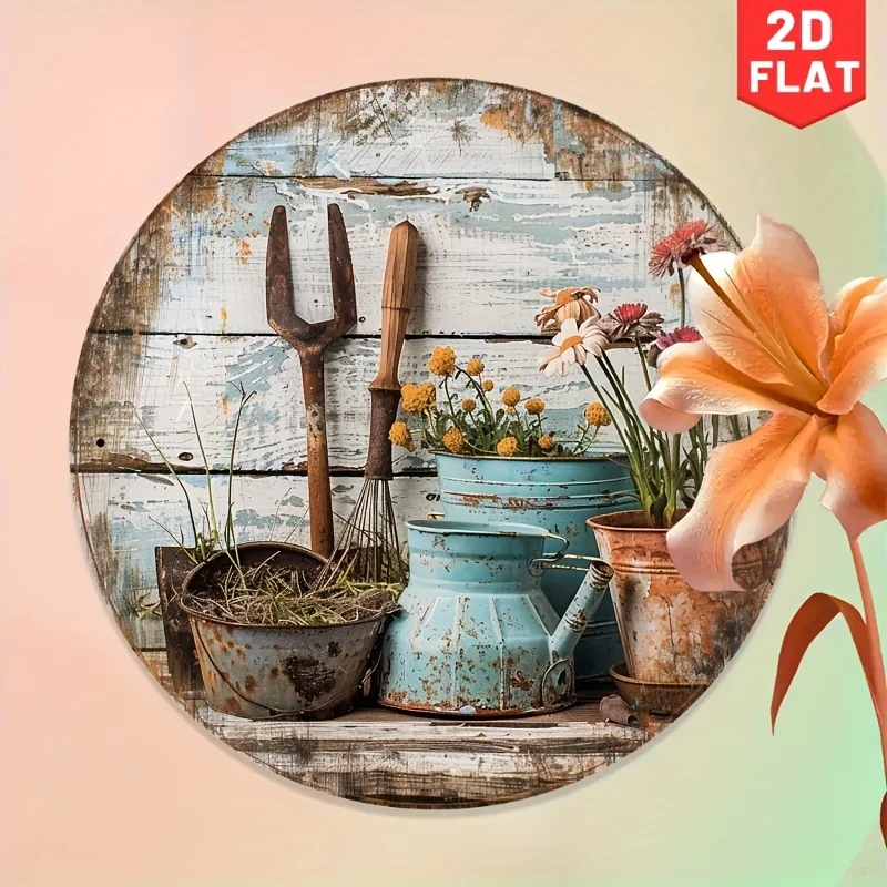 لافتات ريترو مسطحة ثنائية الأبعاد - مناسبة للمنزل والمطعم والمقهى والجراج والاستخدام الداخلي/الخارجي وفن الحائط الداخلي |   الرجعية جدار الفن