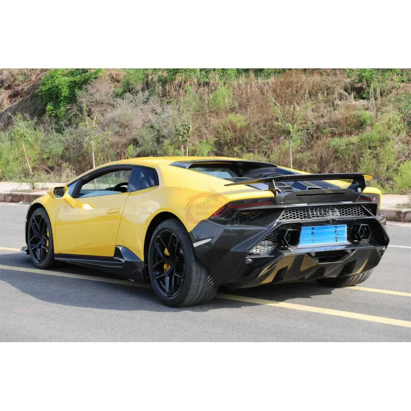 

For Lamborghini Huracan LP580 LP610 Lightweight Tecnica Style Dry Carbon Fiber Rear Bumper Body Kit