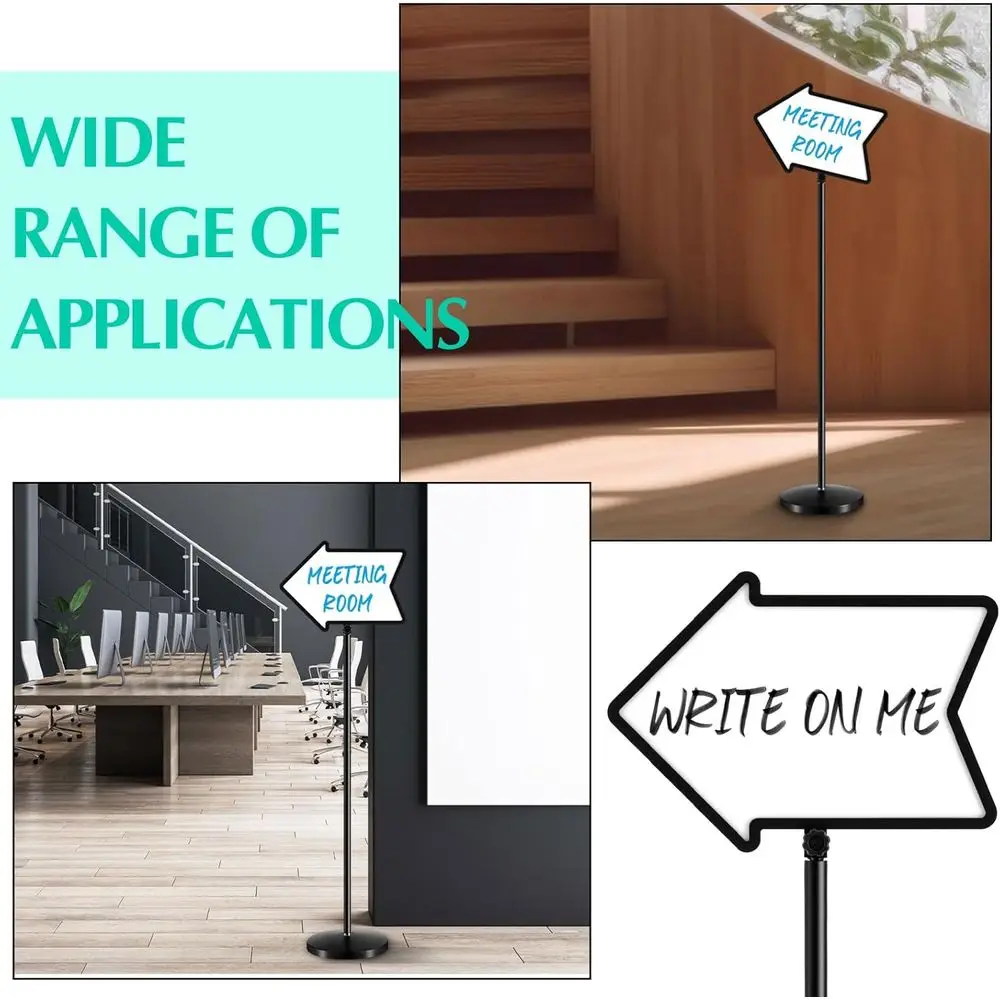 حامل لوح مسح جاف مزدوج الجوانب قابل للتعديل، 11.7 × 16.5، شديد التحمل للاستخدام الداخلي/الخارجي #5