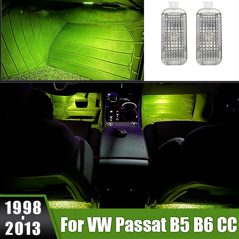 

For Volkswagen VW Passat B5 B6 1998-2011 2012 CC 2009-2013 LED Car Interior Footwell Ambient Light Atmosphere Lamp Accessories