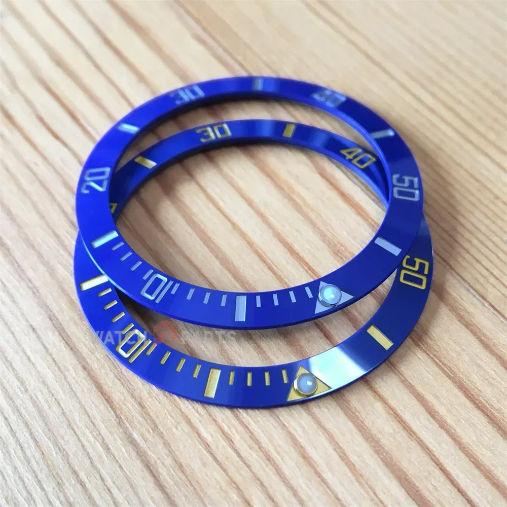 

Blue Cerachrom Ceramic Bezel Inlay for Rolex 116613 Submariner Date Blue Sunburst Dial Watch Insert