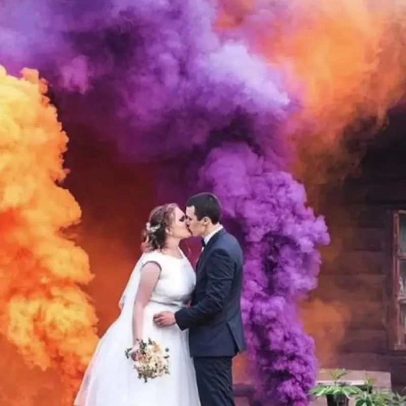 الملونة المحمولة أنبوب الدخان التصوير الدعامة مرحلة الحفلات جو الديكور الزفاف عيد ميلاد مهرجان الاحتفال العرض