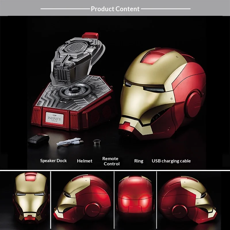 

Killerbody Official Marvel Licensed Iron Man MK7 1:1 Wearable Helmet Jarvis Voice Control Bluetooth Speaker Collectible Gift