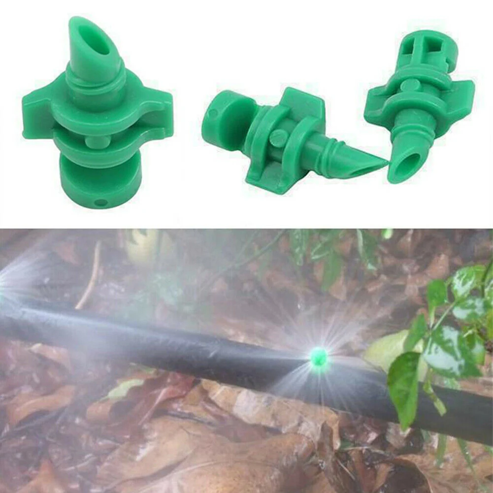 

50PC 90/180/360 Degree Refraction Nozzle Sprinkler Head Thread Connection Garden Irrigation Mist Sprayer Spray Jet Greenhouse