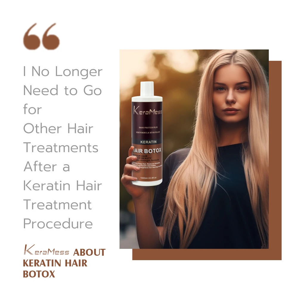 

KeraMess Professional Treatment Free Formaldehyde Hair Botox Capillary Keratin For Straightening Hair Straightener Cream Salon