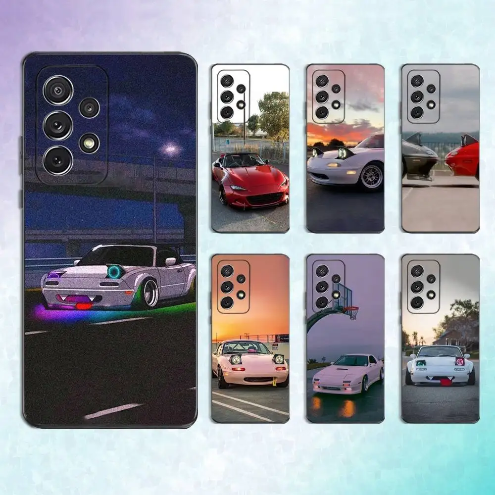 

Red M-miatas M-Mx5 Car Phone Case For Samsung S25,S24,S23,S22,S21,S20,S10,Ultra,Plus,Lite,FE,Soft Silicone Black Cover