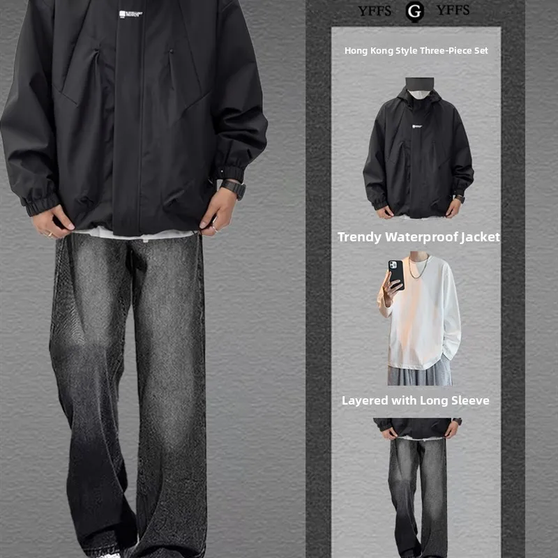 

Teenage Boys Casual Faionable Jaet And Pants Set Spring Season Long Sve Polyester Fabric Comfortable Spring Collection