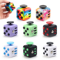 Fidget Cube Antistress Toy 8 Models 3.4cm 40g Hand Spinner Decompression Tool for Autism ADHD Anxiety Stress Relief Kids Adults