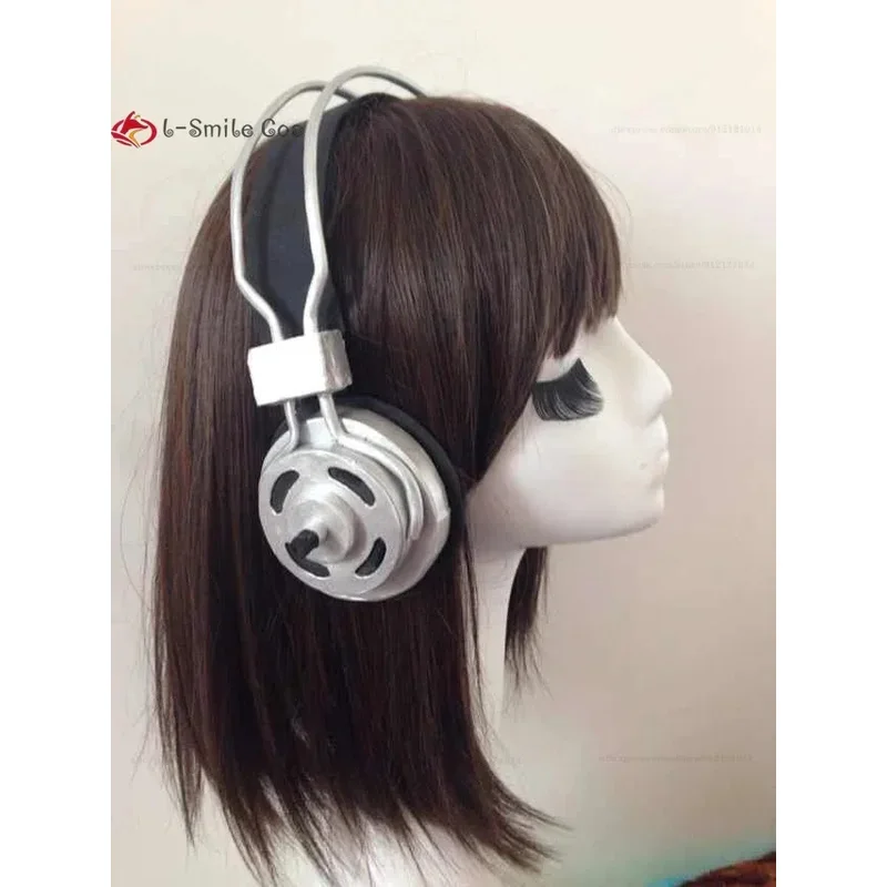 lili 12360cm Long Super Sonico Supersonico Pink Heat Resistant Synthetic Hair Anime Halloween Party Wigs With Toy Headset Headph