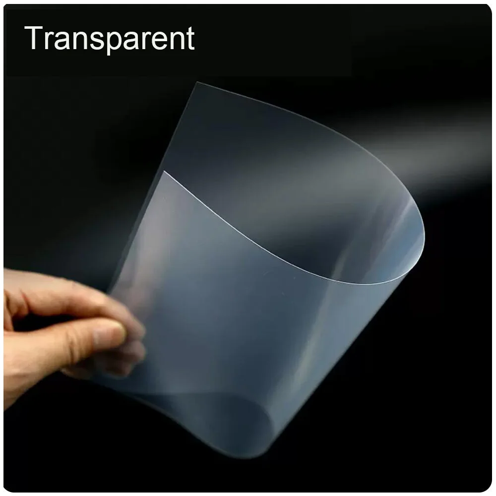 50 Pieces 0.2mm Thickened Plastic Envelope Bidding Document Transparent Film A4 217x290mm Frost PVC Binding Cover Paper