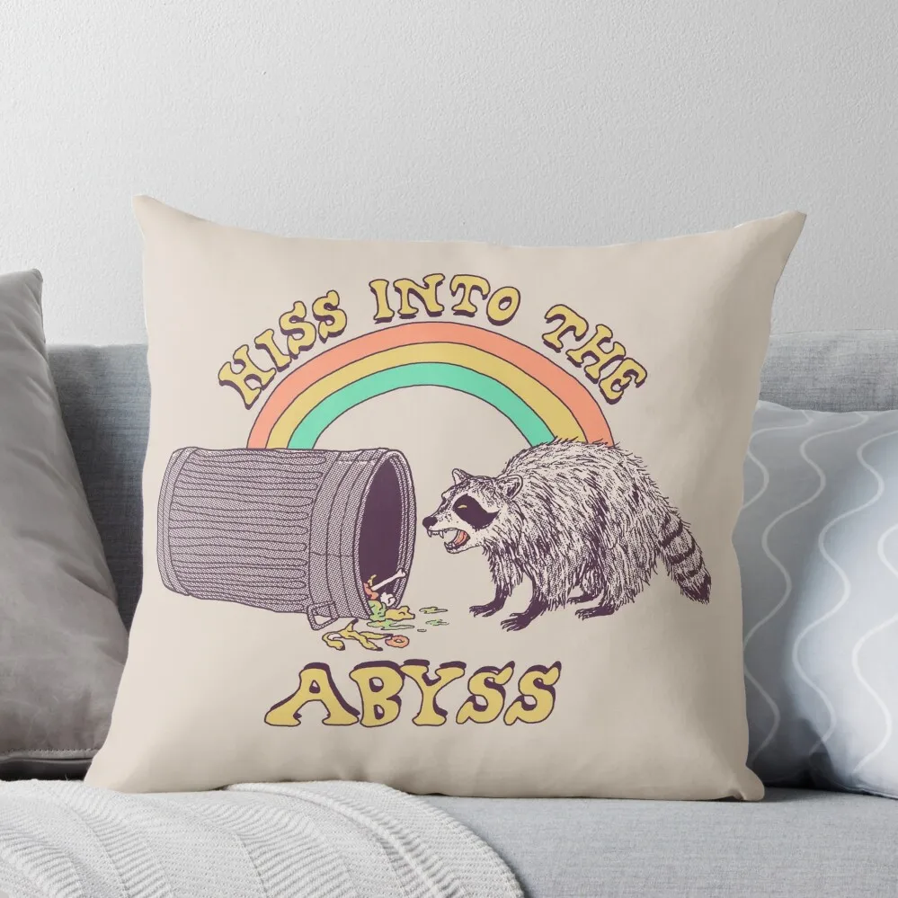 Hiss Into The Abyss Throw Pillow Pillowcases Bed Cushions sleeping pillows