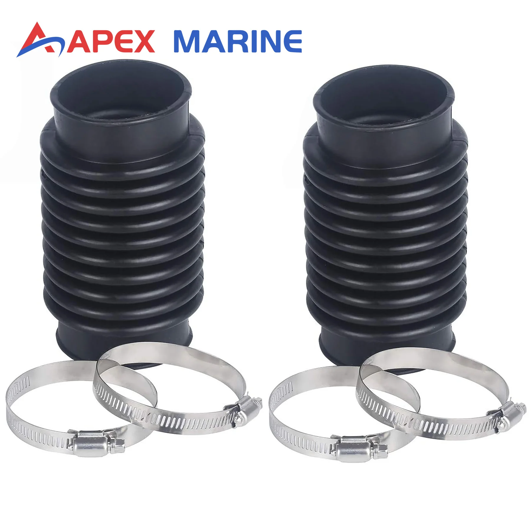2 Sets 32734A3 Exhaust Bellows for Mercruiser Stern Drive MC-I R MR Alpha 1 Gen 2 Bravo Blackhawk Engine 18654A1 32734 8M0124227