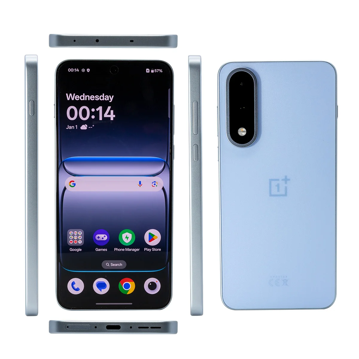 Teléfono Inteligente OnePlus Nord 5 5G Snapdragon 8s Gen 3 Pantalla AMOLED de 6.83” 144 Hz 5200mAh Carga SUPERVOOC de 80W Cámaras Duales de 50MP 9
