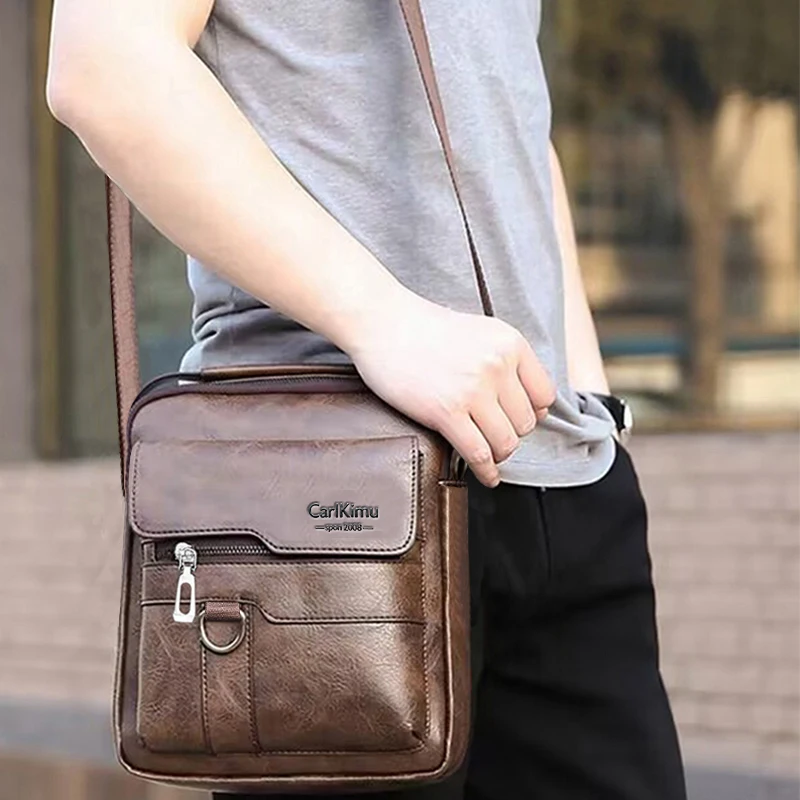 Vintage Office Messenger - Structured Unisex Briefcase (Crossbody/Shoulder Carry for Professionals) image 3
