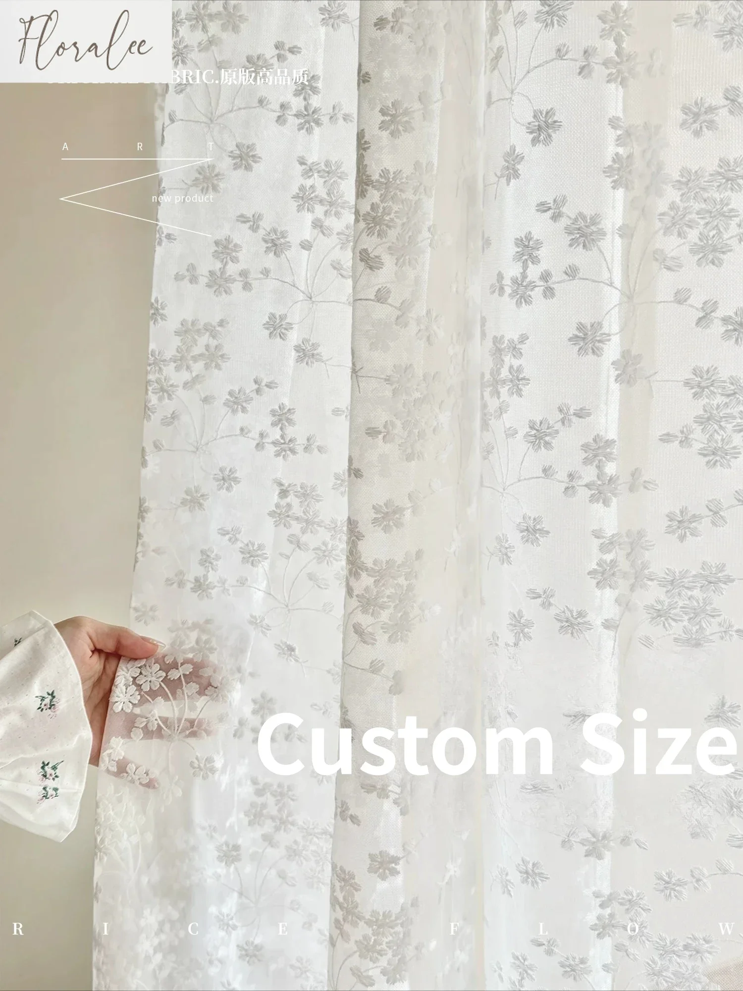 French High-end Luxury Mid-century Retro Atmosphere Custom Size Curtains for Living Dining Room Bedroom Window Decor Sheer