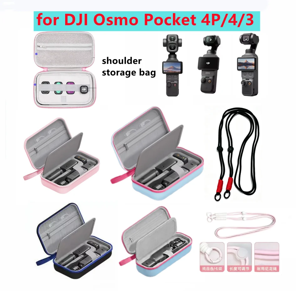 Carrying Case With Compartments For DJI Osmo Pocket 4P/4/3