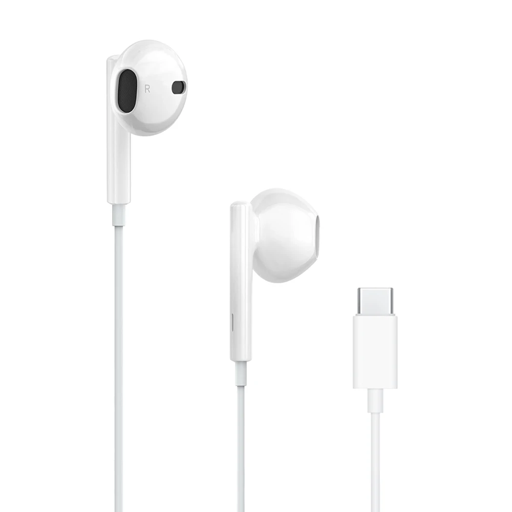 

Original Wired Earphones For Apple iPhone 17 16 15 Pro Max USB C Headphones Type C With Microphone Stereo Earbuds