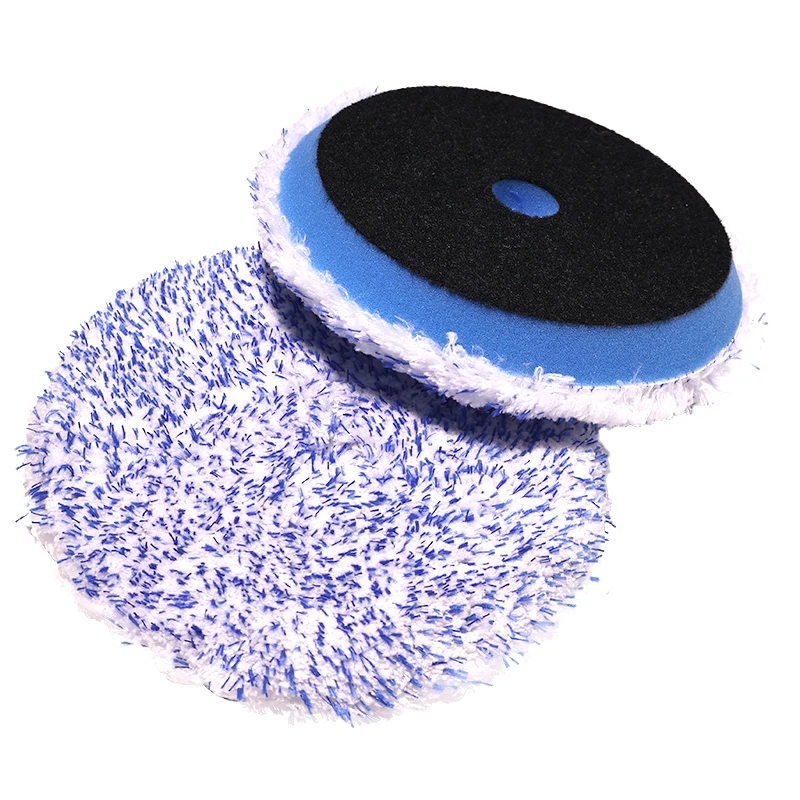 1/3/5 Peças Disco de Acabamento de Microfibra de 5 Polegadas, Almofada Macia de Microfibra para Remoção de Cera para Polidora Automotiva de Dupla Ação, para Acabamento, Polimento e Enceramento