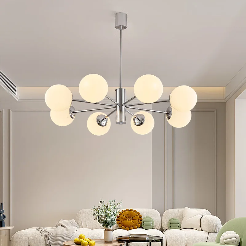 Nordic Pendant Light Glass Multihead Decor, Lâmpadas suspensas, Lustre para sala de estar, Sala de jantar, Quarto, Simples, Interior, Decoração do lar