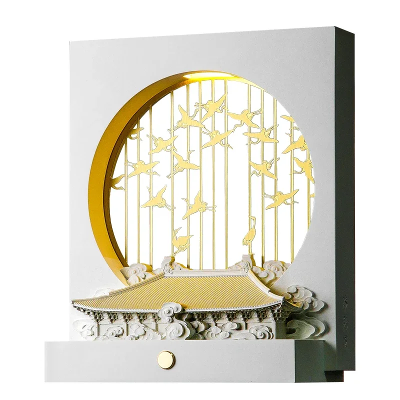 

Ruihetu aromatherapy lamp new Chinese atmosphere lamp bedside ornament Chinese style night light birthday gift girl