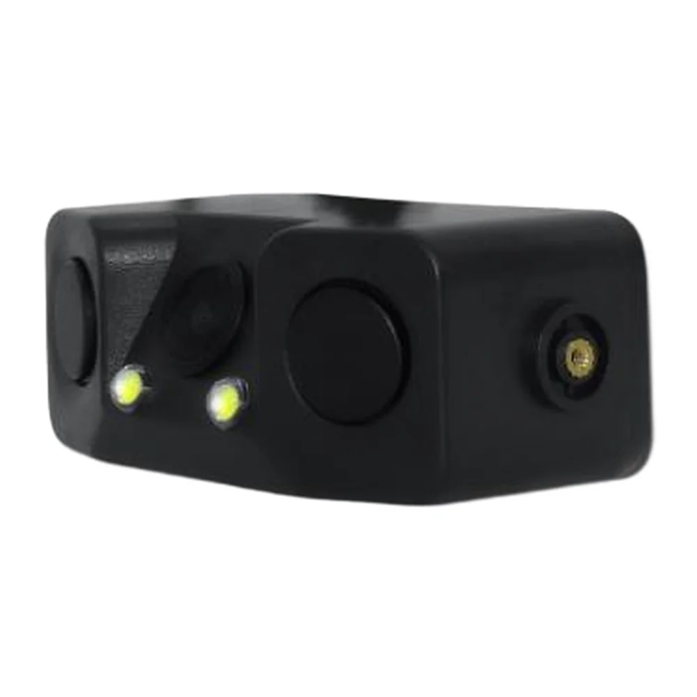 Rear View Camera System with 170 Degree Wide Angle Field of View and Built-in Detection for Vehicle Parking Assistance