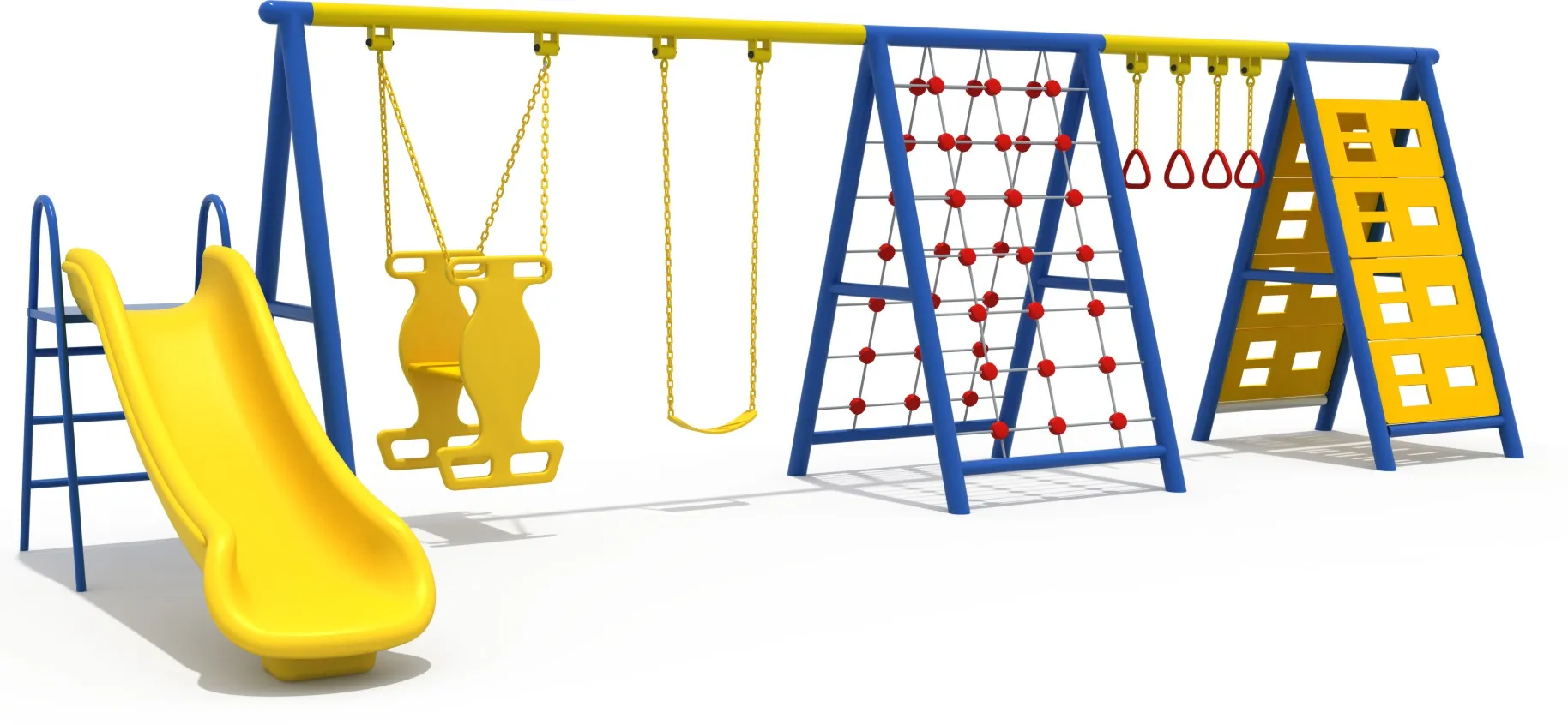 2026 Multi-function Outdoor  Swing Slide Set with Ladder and Multiple Swing Seats for Daycare & Home Usepromote Sales