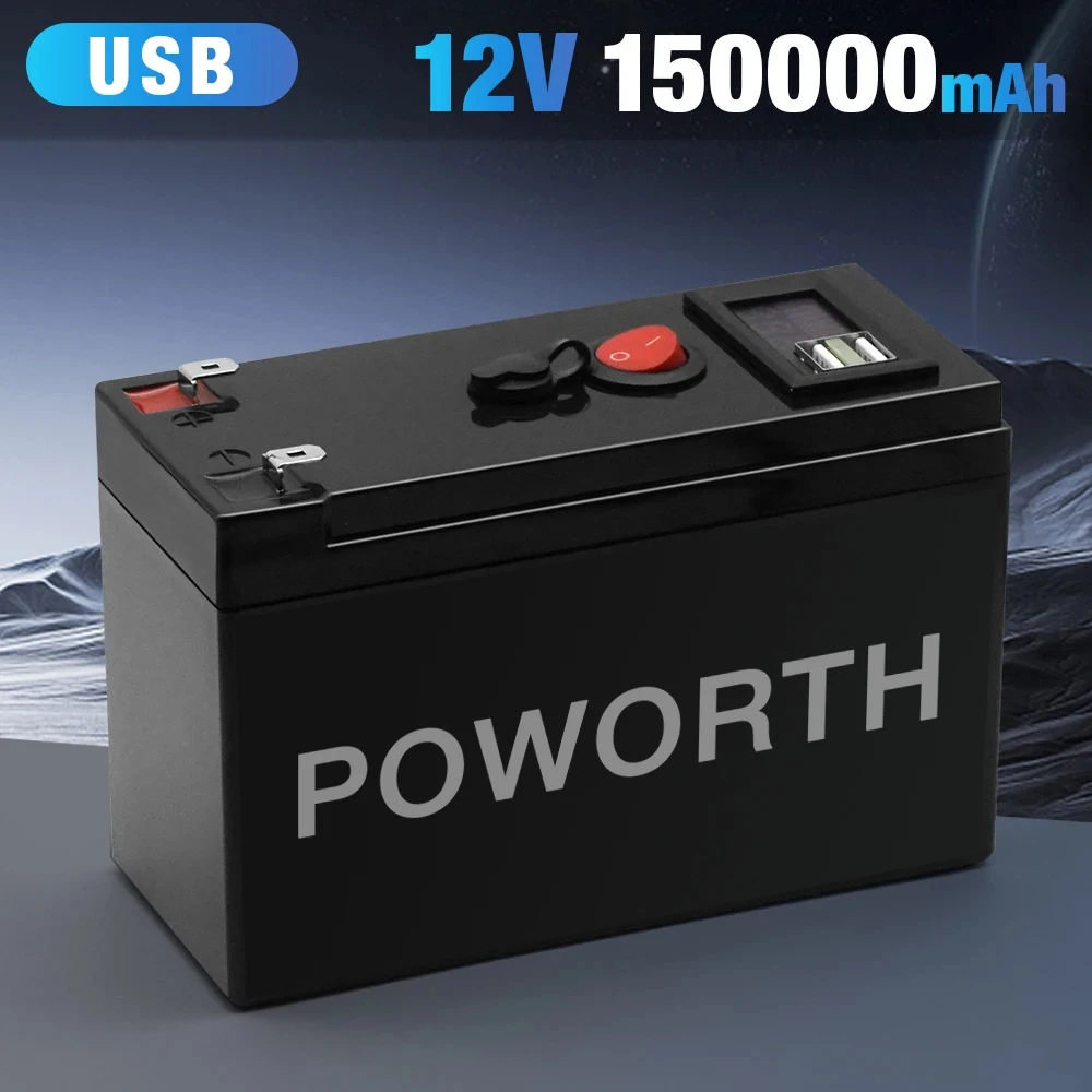 

High Quality 12V 150AH Lithium Battery with Built-in BMS fit for Home Storage RV Off-Grid System Solar Power System Marine