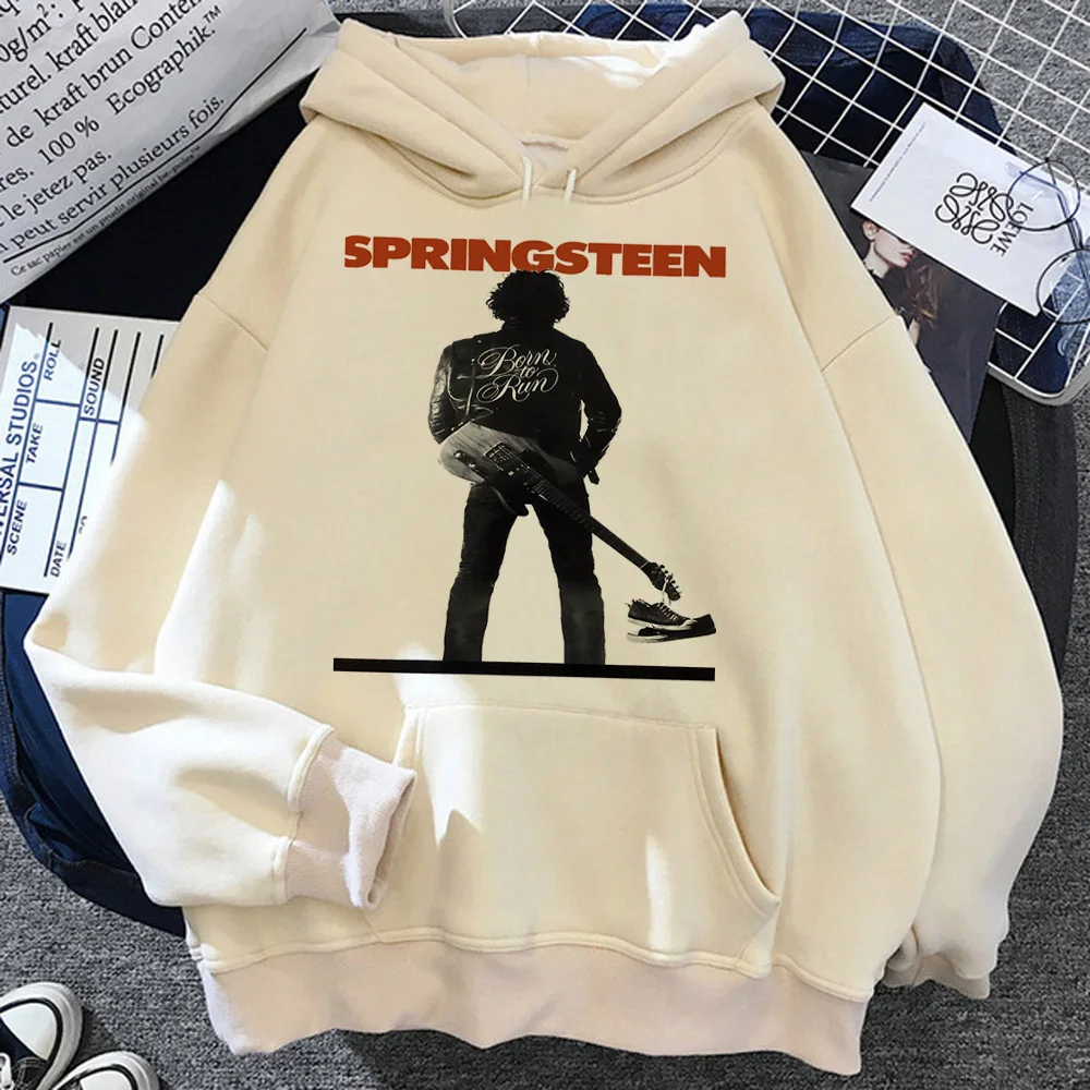 

Bruce Springsteen hoodie elegant anime sweater printed design youthful anime teen tracksuits hoddie Y2K graphic funny Japanese