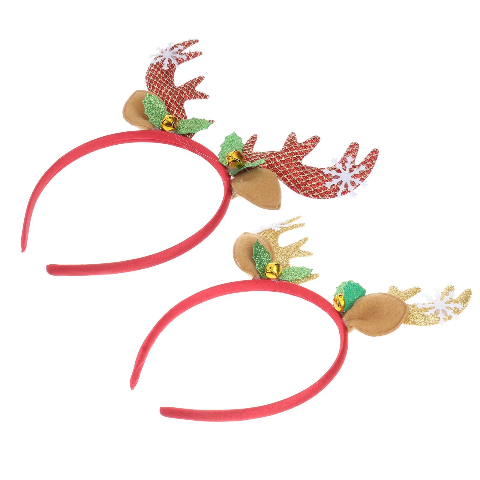 

2Pcs Antler Headbands Deer Hair Hoops Christmas Party Costume Cosplay Festive Headband for Women Christmas Headband