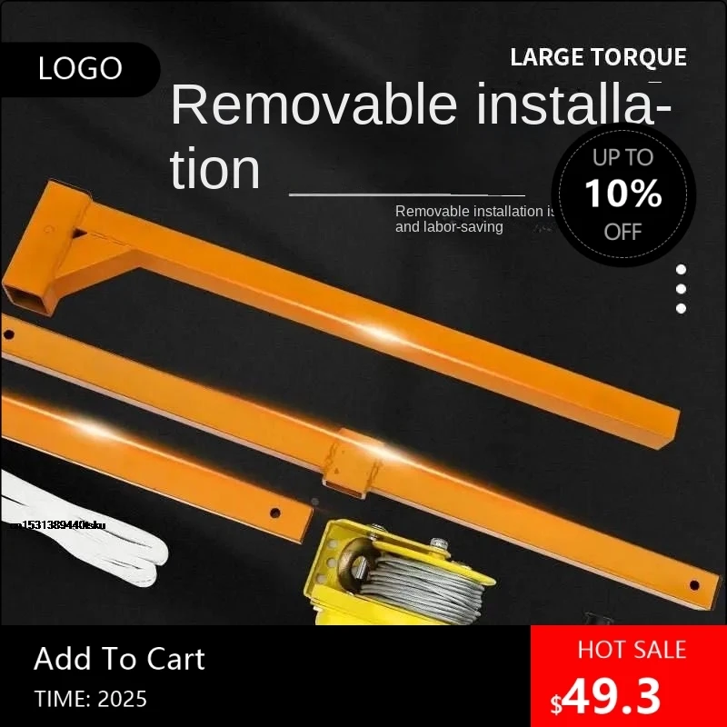 grue-de-levage-manuelle-en-acier-inoxydable-1854-treuil-autobloquant-d'une-capacite-de-1200-lb-pour-installation-de-climatiseur-exterieur-915